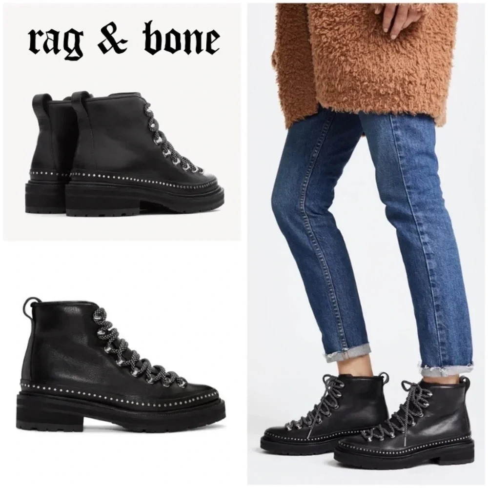 Rag & Bone Compass II Combat Boot Size 5 EU35